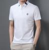 Ventas Directas de Fábrica Verano 2024 Camiseta de Manga Corta para Hombre Manga Corta Trendy Polo de Solapa Bordado Verde Medio Camiseta de Manga Corta