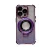 Adecuado para Iphone17Pro Electrochapado Película de Lente de Cuatro Esquinas Funda para Teléfono Móvil Apple 15 Brillo Soporte Magnético Cubierta Protectora