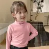 Y Dois Mil e Oito Dois # Casaco de Inverno Térmico com Desenho para Meninas, Blusa Térmica Casual Grossa de Manga Longa para Crianças com Gola Alta.