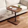 Mesa lateral de sofá de altura ajustable para uso doméstico, mesa lateral pequeña móvil para sala de estar, mesita de noche simple para dormitorio, mesita de café pequeña para personas perezosas