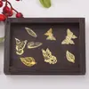 Piezas Metálicas Huecas de Cobre Mariposa Libélula Accesorios para Joyería DIY Piezas de Flor Peineta de Vestido Antiguo Tocado Accesorios para Joyería DIY Accesorios para el Cabello