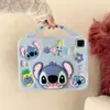 Funda para Tableta Ipadpro9.7 Air2 Funda de Dibujos Animados Ipad56 Funda Protectora de Silicona 2018 Stitch Ranura Portátil para Bolígrafo