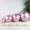 Globos de látex metálicos de 18 pulgadas para decoración de fiestas de cumpleaños, arreglos para bodas, ceremonias de apertura, globos cromados para bodas.