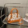 Bolso de Mano Nuevo de Moda para Niña Bolso de Hombro con Estampado de Textura de Nicho Estilo Commuter Bolsa Tipo Almohada de Cereza Bolsa de Hombro/Axila