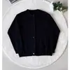Suéter cardigan de lã com mistura floral e gola redonda, estilo old money, versátil para o trabalho, suéter cinza cleanfit