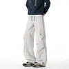 Pantalones softshell de otoño funcionales estilo americano para deportes al aire libre, pantalones de senderismo rectos para hombre a prueba de tres, pantalones casuales holgados