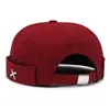 Gorro de estilo coreano para primavera y otoño, gorro de propietario, gorro redondo sin visera, gorro de marinero bordado, gorro versátil de hip-hop de moda, transfronterizo