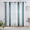 Cortina Transparente de Rayas Anchas Estilo Nórdico ins Minimalista Sala de Estar Dormitorio Estudio Cortinas Cortinas Transparentes Mosquitero Directo de Fábrica