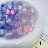 Cartão 16 Coração de Açúcar Luminoso Resina Muda de Cor Furo Reto Acessórios de Joias com Contas Luxo Acessível Artesanal de Alta Qualidade DIY Contas para Pulseira