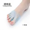 Almohadillas Respirables de Panal para Metatarso con Cinco Agujeros, Separadores de Dedos Izquierdo y Derecho, Separadores de Dedos para Mujer, Protectores de Dedos con Cinco Agujeros para Corregir Hallux Valgus