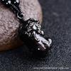 Longma jóias natural obsidiana cotovelo bravo pingente homens e mulheres pingente gelo ouro obsidiana arco-íris olho atacado