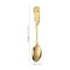 Cuchara Creativa de Acero Inoxidable, Cuchara Flor de Rosa, Cuchara para Postre y Café, Cuchara para Remover Miel, Cuchara para Sopa, Tenedor de Fruta Souvenir