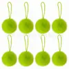 Pelota de Peluche Navideña Verde Fluorescente Cuerda Larga Decoraciones Navideñas Accesorios de Ropa del Grinch Productos Nuevos Transfronterizos