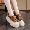 Zapatillas de Lujo con Estampado de Leopardo para Mujer Primavera 2026 Nuevos Zapatos Casuales de Suela Gruesa para Mujer Estilo Coreano Zapatillas Versátiles Xm-Sh516