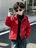 Chaqueta de Primavera y Otoño para Niños 2332, Parte Superior con Forro Desmontable Tres en Uno, Estilo Otoño para Niños, Cortavientos con Capucha para Bebé