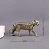 Latón Retro Rayas de Tigre Tigre Decoración del Hogar Tigre Tigre Shengwei Mascota de Té Escritorio de Oficina Adornos de Fortuna Venta al por Mayor