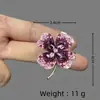 Broche Artístico y Lujoso de Trébol de Cuatro Hojas de Gama Alta para Mujer, Elegante Pasador de Solapa para Traje con Sentido del Diseño