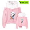 Abrigo de mujer periférico de anime de batalla Manshu, suéter fresco con capucha para mujer, sudadera con capucha de primavera y otoño con hombros descubiertos
