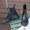 Botas de chuva novas botas de chuva femininas cano curto à prova d'água sapatos de borracha Chelsea Martin moda sapatos d'água antiderrapante lindas botas d'água