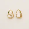 Nuevos Pendientes de Nácar Natural Estilo Antiguo Chinoiserie Aguja de Plata S925 Pendientes de Calabaza con Circonita Pendientes Exquisitos Simples Elegantes para Mujer
