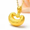 Tailandia superficie de arena oro significado riqueza lingote de dinero rodante vida larga candado colgante colgante suerte cobre candado de fortuna bolsa