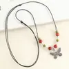 Nuevo Collar de Cerámica con Colgante de Mariposa para Mujer, Accesorio Versátil Sencillo para Ropa Infantil, Cadena Colorida para Suéter, Suministro en Vivo