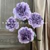4 Cabeça rosa alta qualidade chamuscada Rose Wedding Hall decoração floral estilo europeu retro flor artificial murcha Peônia