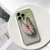 Soporte de airbag de hoja de simulación explosiva para escritorio perezoso retráctil plegable adhesivo trasero de pegamento transparente soporte para teléfono móvil