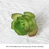 Planta Suculenta Simulada Planta Bonsai Flocada Mini Acessórios Suculentas Falsas Artificiais Planta Verde DIY Enfeites de Decoração para Casa