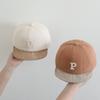 Gorra Infantil de Borde Corto con Letra P, Gorra Elegante de Borde Suave para Primavera y Otoño, Gorra de Béisbol para Bebé Estilo Coreano, Gorra de Pico para Bebé