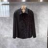 Nueva Camisa de Lentejuelas de Moda con Diseño de Nicho para Hombre, Holgada, Estilo Americano, Ins, Versátil, Moda, Sensación de Alta Gama, Camisa Atrevida y Guapa