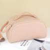 Nova bolsa de couro sintético personalizada, bolsa fashion de grande capacidade para cosméticos, bolsa multifuncional à prova d'água para cosméticos