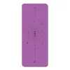 Tapete de Yoga de Lama Diatomácea, Antiderrapante, Absorvente de Suor, Base de Borracha Natural, Linhas de Postura de Yoga, Tapete Profissional para Fitness, Tapete Antiderrapante para Casa