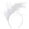 Fábrica de Origen de Nuevos Accesorios Halloween Flor de Plumas Accesorios para el Cabello Flor para la Cabeza Venta al por Mayor Diadema de Halloween Hebilla para la Cabeza de Mujer