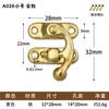A026 Hebilla de Cierre en Forma de Cuerno para Bolsas, Accesorios de Ferretería, Hebilla de Cierre Tipo Anzuelo de Pesca para Uso Doméstico, Decoración de Cajas de Regalo, Broche para Caja, Clip