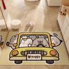 Tapete de Entrada Lindo con Tema de Mascotas, Felpudo Divertido y Personalizable para el Hogar, Tapete para Pies que Raspa la Suciedad y Resistente al Desgaste