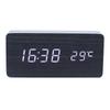 Reloj de Madera Creativo Multifuncional Activado por Voz para el Hogar Reloj de Madera Simple Multifuncional Regalo para Estudiantes Reloj Electrónico
