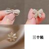 Accesorios para el cabello Anti-Exposición con Lazo, Broche Pequeño de Alta Gama sin Costuras para Mujer, Estilo Artístico, Moderno, Personalizado y Exquisito Pin