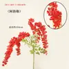 Orquídea Mariposa Artificial Arte Floral Boda Flores Falsas Arreglo de Boda Ramo Decoración Cubo de Bendición de Año Nuevo Rojo Decoración de Inserto