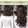 Extensiones de cabello con ondas grandes europeas y americanas para mujer, 16 clips, juego de 7 piezas, extensiones de cabello largo y rizado