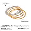 Pulseira de anel liso de aço inoxidável Jingqiao Europeia e Americana pulseira de vento ins de alta qualidade joias de aço titânio pulseira transfronteiriça