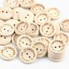 100 botones/paquete 15/20/25 mm forma de cuenco botones de madera tallada botones de madera para niños accesorios para ropa camisa abrigo