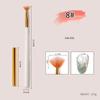 Pluma Japonesa para Uñas Pincel para Uñas Varilla de Madera Pluma de Dibujo a Color Pluma para Dibujo de Líneas Forma de Abanico Degradado Viñeta Francesa Herramienta Pincel para Fototerapia