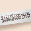 Branco Lunar Roxo Estrela Olho de Gato Textura de Alta Qualidade Estilo Menina Elegante Estilo Irmã Real Clareamento Unha Curta Arte de Unhas 30-t Unhas Usáveis