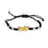 Pulsera Trenzada de Cuerda Pixiu Nuevo Estilo Transfronteriza, Estilo Europeo y Americano, Pulsera de Pareja de Cuerda Trenzada Roja y Negra, Stock Listo Transfronterizo al por Mayor