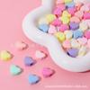 Cuentas de amor de agujero grande de 12 mm cuentas sueltas material tejido con cuentas hecho a mano accesorios para cordones de zapatos colgante para bolsa joyería