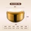Tigela coreana de aço inoxidável 304 dourada de camada dupla para uso doméstico com tampa, isolamento térmico, anti-escaldante, Coreia do Sul, culinária, churrasco, tigela de arroz