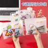 Bolsa de Documentos de Astronauta Desenho Animado, Bolsa de Armazenamento de Material Escolar Estilo Zíper de Astronauta, Bolsa Transparente à Prova d'Água para Informações de Provas de Estudante