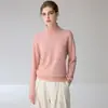 ¡Elegante y versátil! Suéter de cuello alto para mujer de cachemira, estilo suelto y casual, top tipo camisa base suave de manga larga