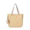 2025 Nova Moda Bolsa de Mão Grande Capacidade Bolsa Tote para Trabalho e Deslocamento Leve Transversal Ombro Único Lona Feminina Atacado